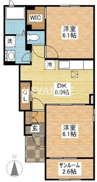 アンアザレアⅡの間取り