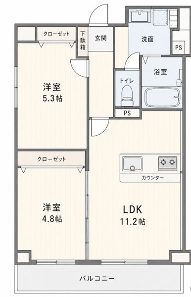 【間取り】 | 藤和大名コープ☆仲介手数料無料☆