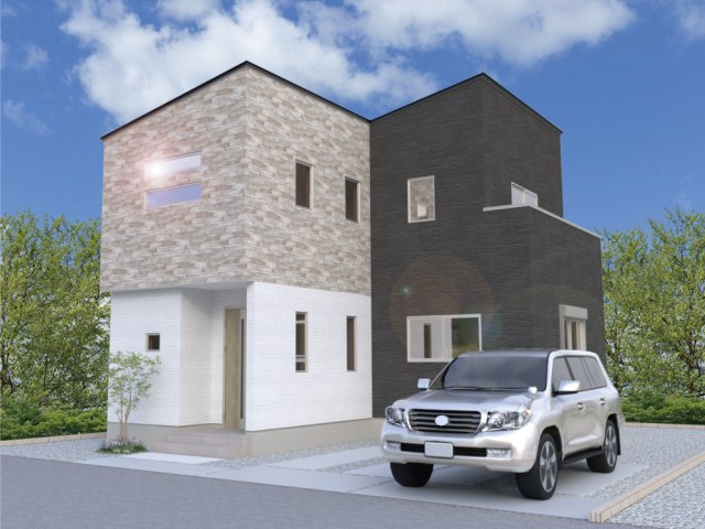 【外観パース】 | ワイウッドコート北本市中丸第6期　新築住宅