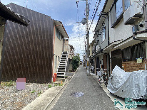 上京区 七番町 建築条件無し 土地の前面道路含む現地写真
