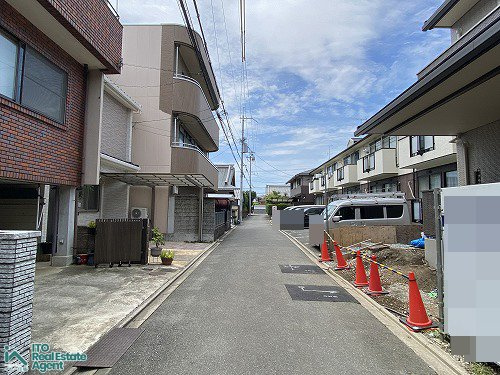 上京区 七番町 建築条件無し 土地の前面道路含む現地写真