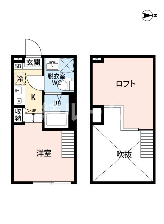 北区栄町のアパートの間取り