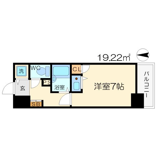 リーガル天神橋の間取り|リーガル天神橋　開放感のある間取り
