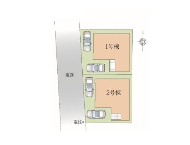【区画図】 | 川越市霞ケ関北２０期　全２棟　１号棟 | １号棟