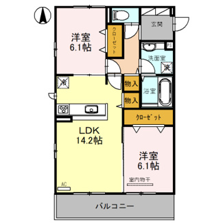 【間取り】 | パインフローリッシュ長居東Ⅱ　長居小学校区 | パインフローリッシュ長居東II　間取り