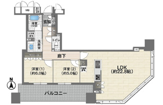 【間取り】 | ブランズタワー大阪本町 | ブランズタワー大阪本町　間取り