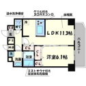 【間取り】 | プレサンス心斎橋ラヴィ　最上階の間取り