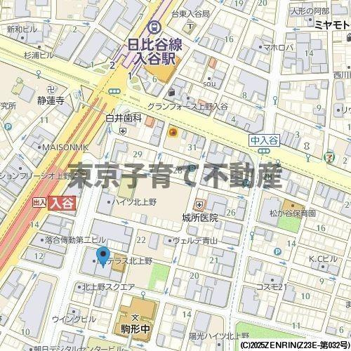 オーキッドレジデンス上野の地図