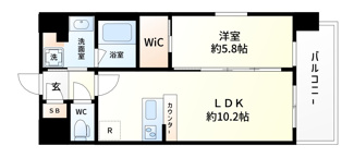 【間取り】 | グランカーサ新大阪サウス | グランカーサ新大阪SOUTH　間取り