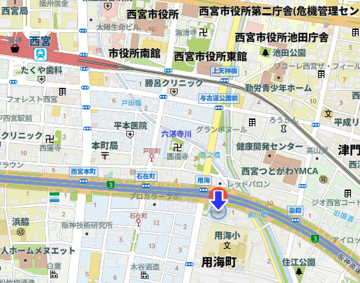 西宮東パークマンションの地図