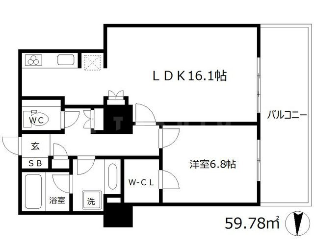 ザ・梅田タワーの間取り| ザ・梅田タワー　開放感のある間取り