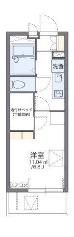 レオパレスブルーム　スミの間取り|代表的な間取のため実際の間取とは異なる場合があります