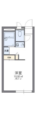 レオパレスホワイトウイングⅡの間取り