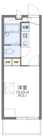 レオパレスリトル　ベルの間取り|代表的な間取のため実際の間取とは異なる場合があります