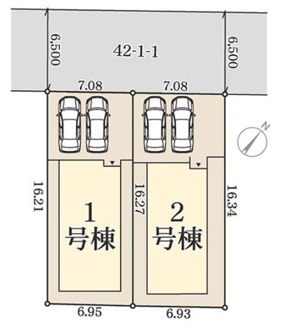 神戸市西区狩場台2丁目の区画図