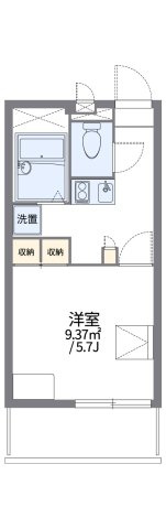 レオパレスユズの間取り|代表的な間取のため実際の間取とは異なる場合があります