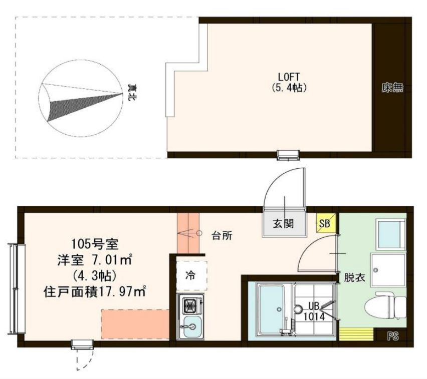 ハーモニーテラス東小岩Ⅲの間取り
