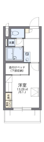 レオパレスストレーザ椿森の間取り