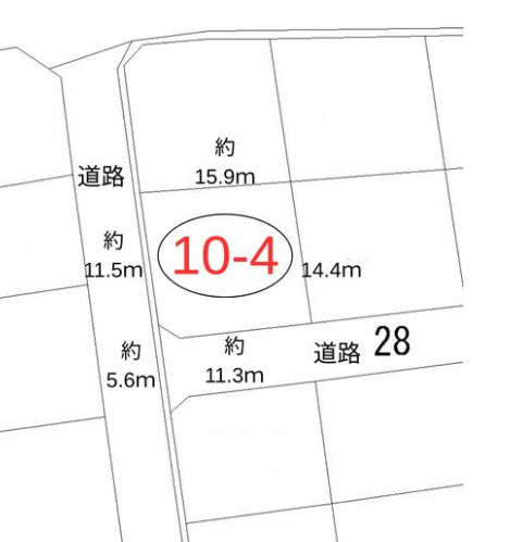 加古川市西条山手１丁目　土地の土地図|敷地約68.5坪です。