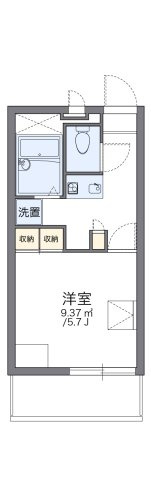 レオパレスネオの間取り|代表的な間取のため実際の間取とは異なる場合があります