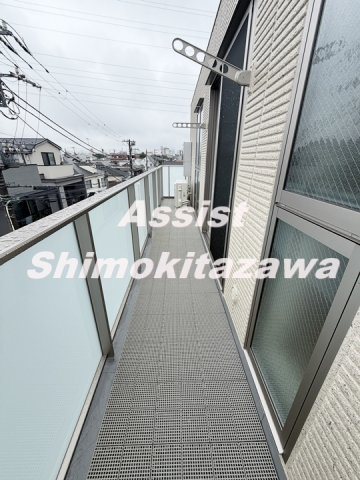 クレール世田谷のバルコニー