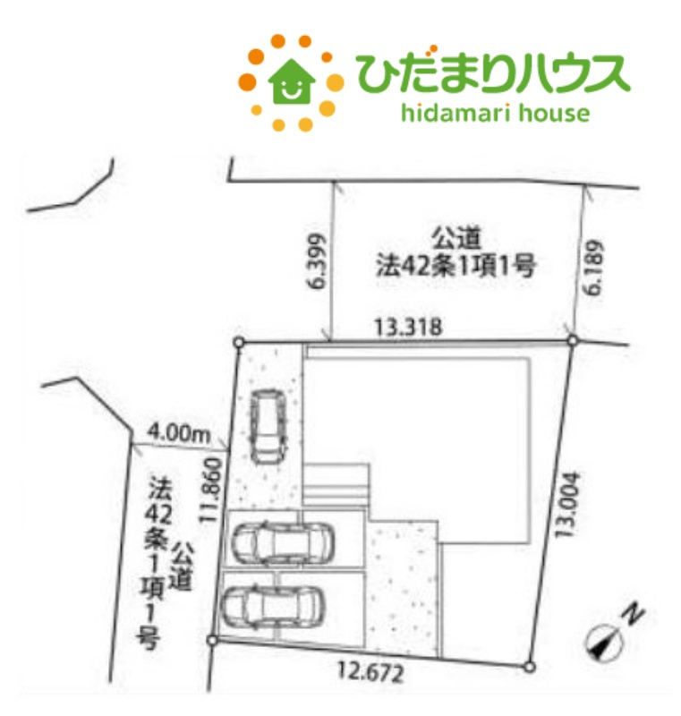 鴻巣市袋　未入居住宅　01の区画図