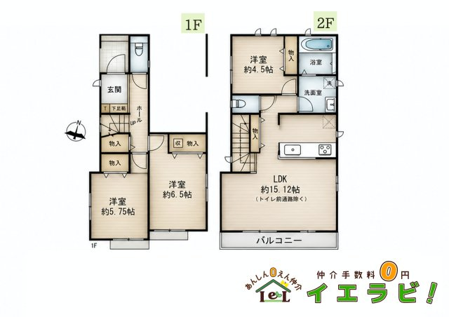 日置荘西町６丁の間取り