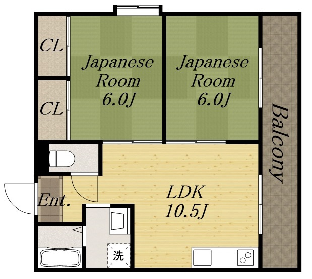 ハイツ中山の間取り