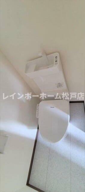 松戸市根木内のアパートのトイレ|シンプルで使いやすいトイレです