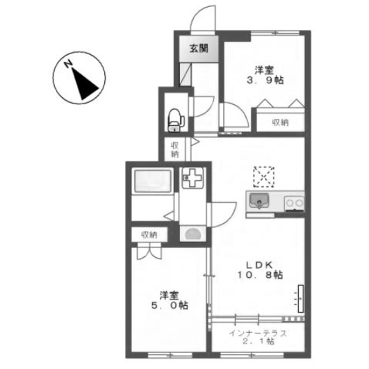 【間取り】 | ルミエール・ブラン