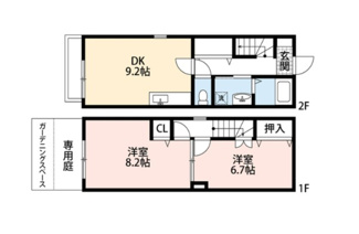 【間取り】 | ハイツコスモス | 間取りです。
