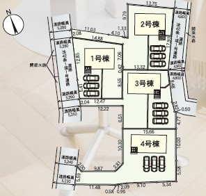 【その他】 | クレイドルガーデン中央市西花輪第2　4号棟 | 区画図
