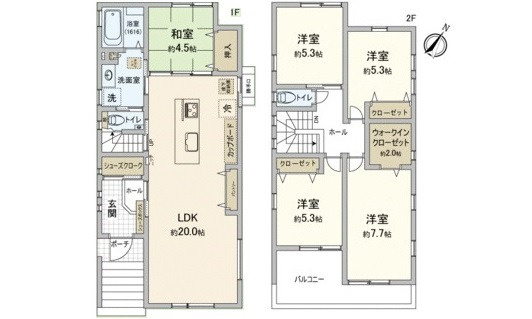 安佐北区亀山南２丁目の間取り