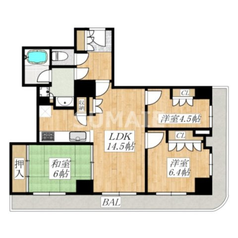 アイ・タワーの間取り|広いお部屋です♪