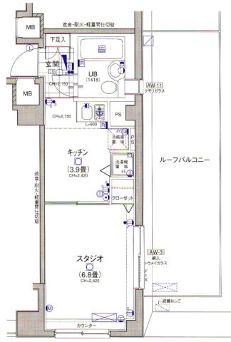 日神デュオステージ笹塚西館の間取り