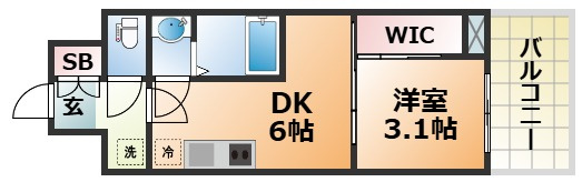 セレニテ西元町アリエの間取り