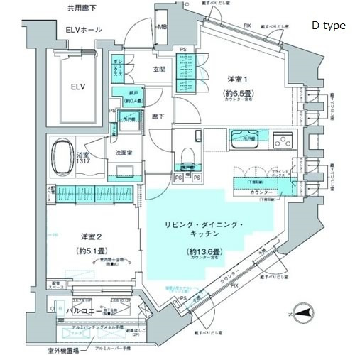 ザ・パークハウス代官山レジデンスの間取り