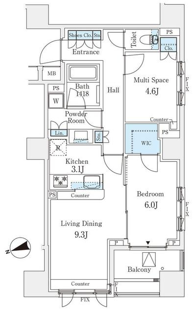パークホームズ市谷薬王寺セントガレリアの間取り
