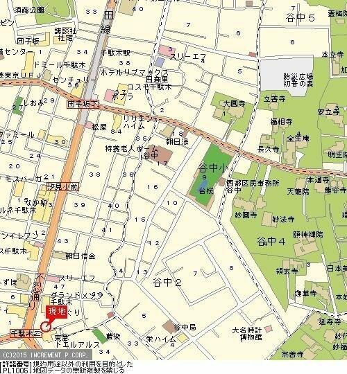 カテリーナ千駄木の地図