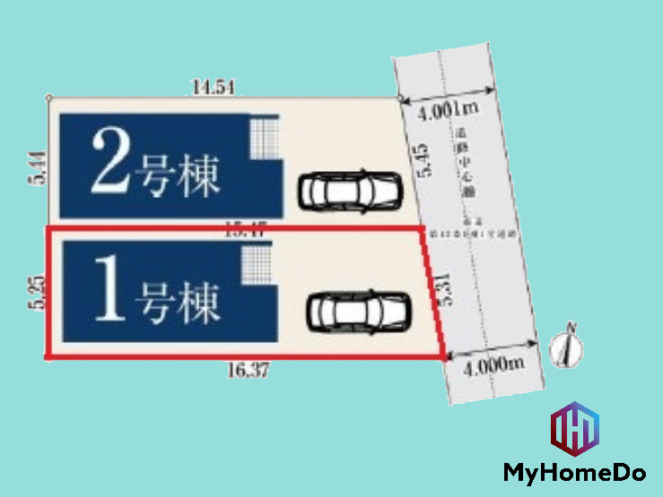 守山区西島町の区画図