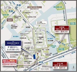 【地図】 | ザ・湾岸タワーレックスガーデン