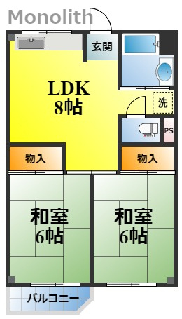 ビレッジハウス泉北栂タワーの間取り