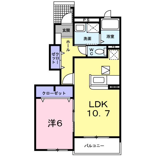 ミーテ　ククルの間取り