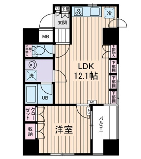 【間取り】 | アムス馬喰町 | 間取りです。