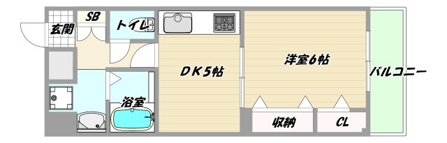 大阪市淀川区東三国３丁目の賃貸マンションの間取り