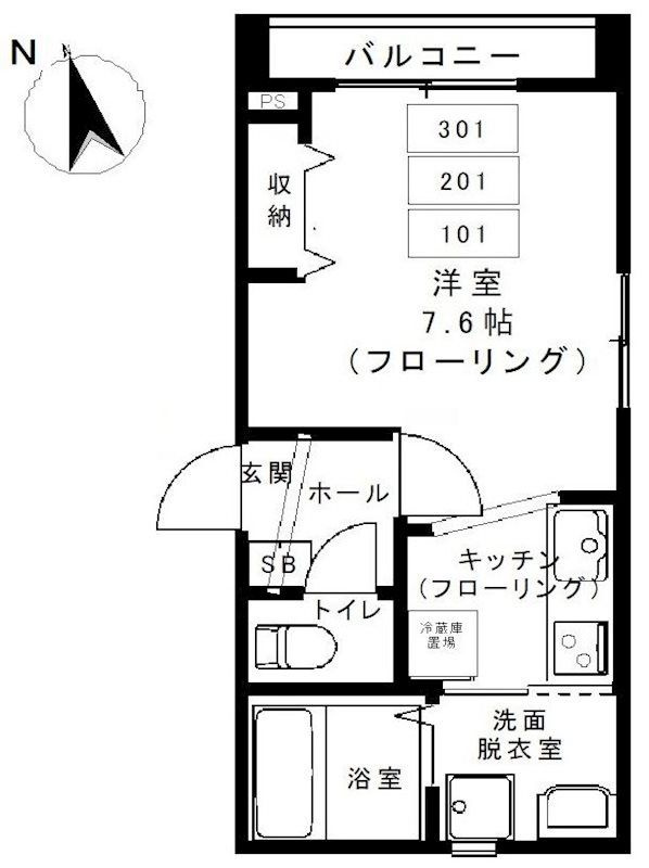 カームコートSAI    の間取り