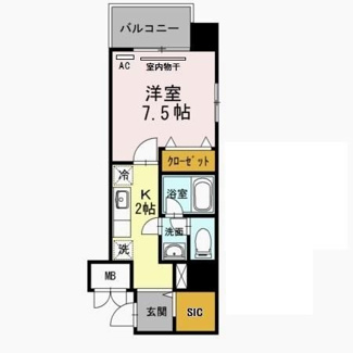 【間取り】 | ひびき錦糸町 門田ビル | 間取りです。