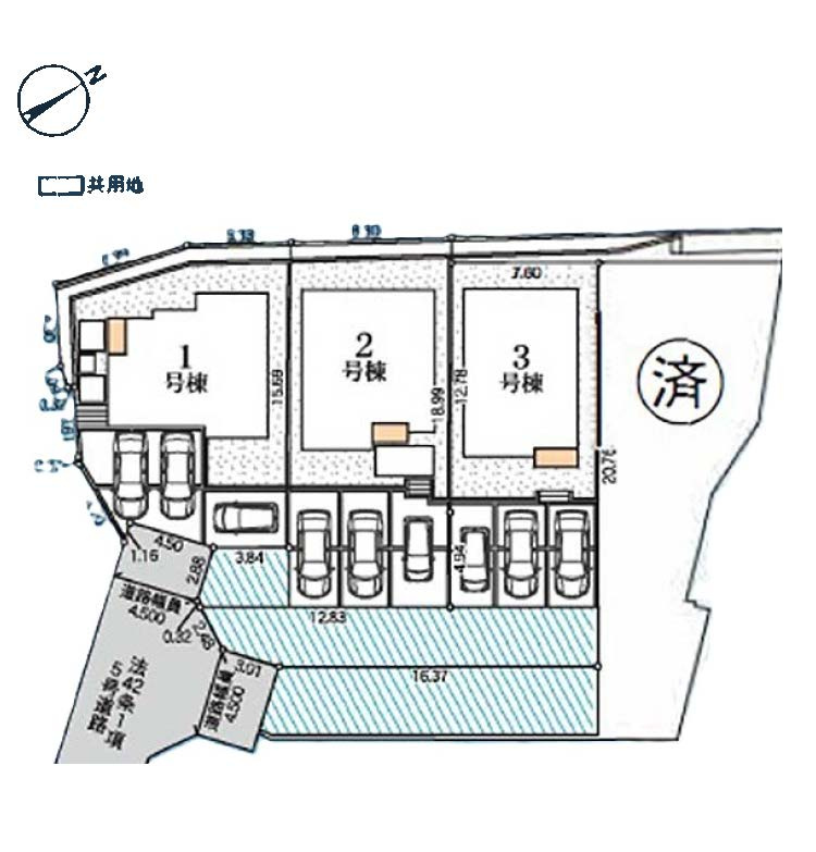 ベルガーデン緑区長津田町の区画図