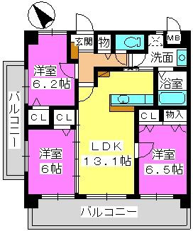 スターマインの間取り