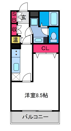 シャトー弁天弐番館の間取り